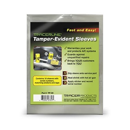 Tracer Products TAMPER EVIDENT SLEEVES 10/PK DLTP30